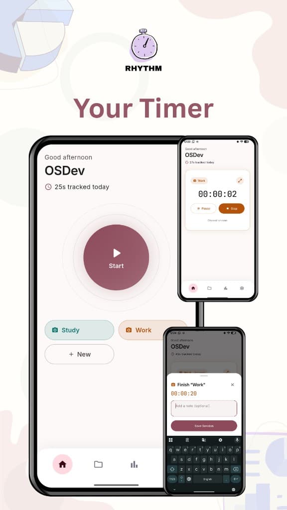 Rhythm app screenshot