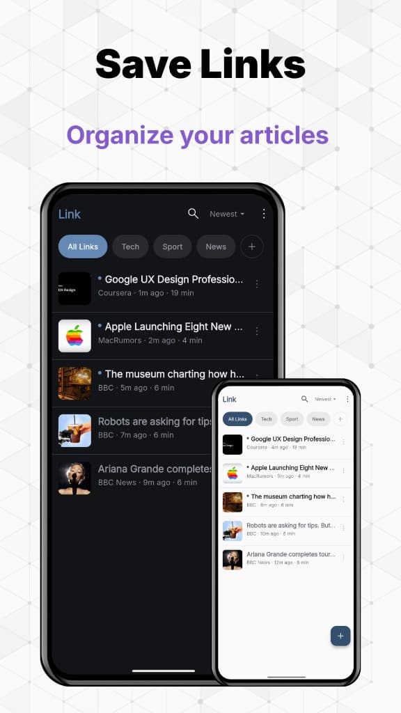 Link app screenshot
